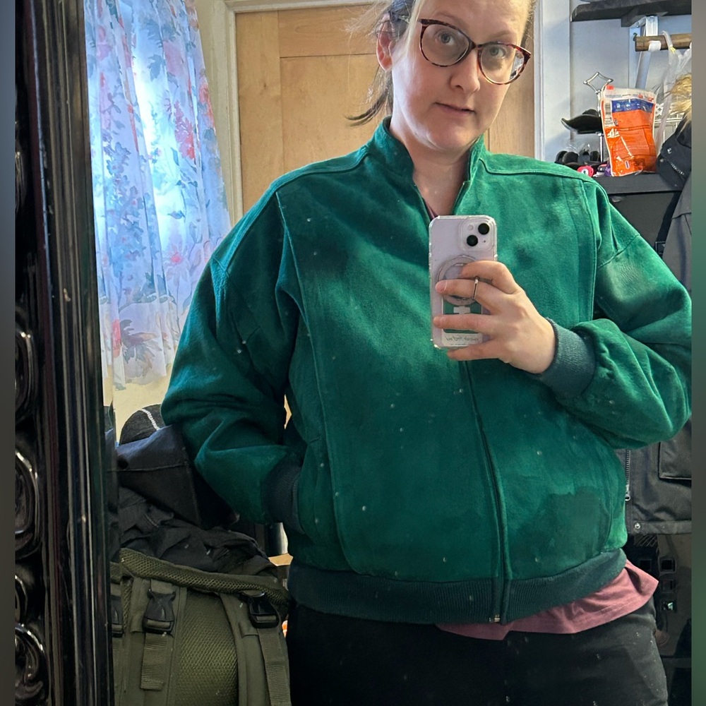 Women's Green Bomber Jacket